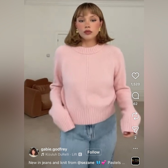 La Maille Sezane Sama Jumper in Light Pink Size L✨ - Picture 6 of 13